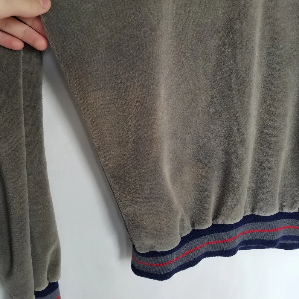 Vintage | Campus Velour V Neck Pullover - Picture 8 of 14